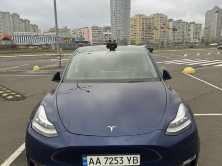 Синий Тесла Model Y, объемом двигателя 0 л и пробегом 71 тыс. км за 23000 $, фото 1 на Automoto.ua