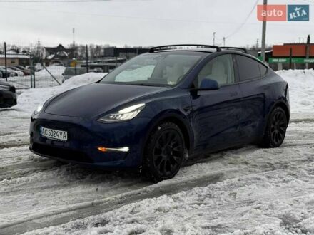 Синий Тесла Model Y, объемом двигателя 0 л и пробегом 143 тыс. км за 21500 $, фото 1 на Automoto.ua