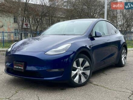 Синий Тесла Model Y, объемом двигателя 0 л и пробегом 130 тыс. км за 23500 $, фото 1 на Automoto.ua