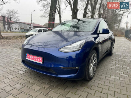Синій Тесла Model Y, об'ємом двигуна 0 л та пробігом 44 тис. км за 23500 $, фото 1 на Automoto.ua