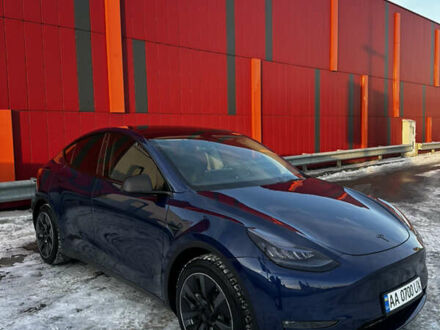 Синий Тесла Model Y, объемом двигателя 0 л и пробегом 60 тыс. км за 27000 $, фото 1 на Automoto.ua