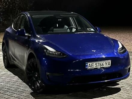 Синий Тесла Model Y, объемом двигателя 0 л и пробегом 58 тыс. км за 21500 $, фото 1 на Automoto.ua