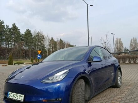Синий Тесла Model Y, объемом двигателя 0 л и пробегом 61 тыс. км за 23999 $, фото 1 на Automoto.ua