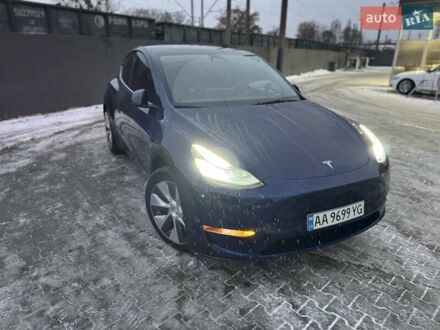 Синий Тесла Model Y, объемом двигателя 0 л и пробегом 123 тыс. км за 30000 $, фото 1 на Automoto.ua
