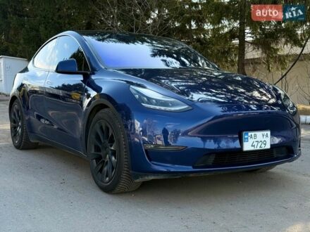 Синий Тесла Model Y, объемом двигателя 0 л и пробегом 26 тыс. км за 23500 $, фото 1 на Automoto.ua