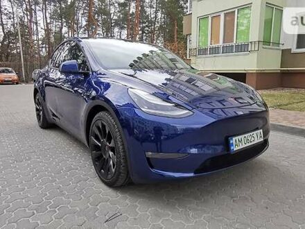 Синій Тесла Model Y, об'ємом двигуна 0 л та пробігом 17 тис. км за 40000 $, фото 1 на Automoto.ua