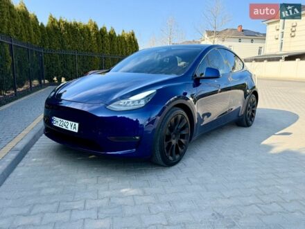 Синий Тесла Model Y, объемом двигателя 0 л и пробегом 33 тыс. км за 20900 $, фото 1 на Automoto.ua