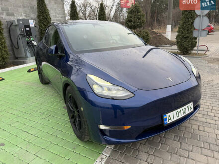 Синий Тесла Model Y, объемом двигателя 0 л и пробегом 72 тыс. км за 27000 $, фото 1 на Automoto.ua