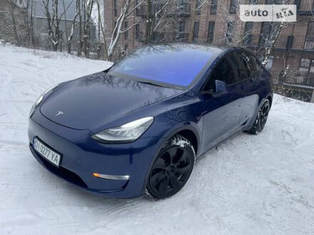 Синій Тесла Model Y, об'ємом двигуна 0 л та пробігом 19 тис. км за 32800 $, фото 1 на Automoto.ua