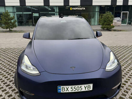 Синій Тесла Model Y, об'ємом двигуна 0 л та пробігом 52 тис. км за 23500 $, фото 1 на Automoto.ua