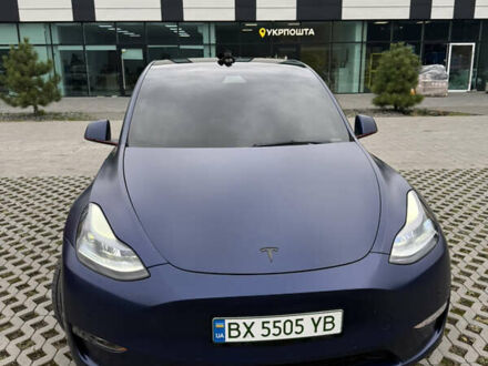 Синій Тесла Model Y, об'ємом двигуна 0 л та пробігом 48 тис. км за 30000 $, фото 1 на Automoto.ua
