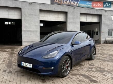 Синій Тесла Model Y, об'ємом двигуна 0 л та пробігом 89 тис. км за 25500 $, фото 1 на Automoto.ua