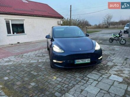 Синій Тесла Model Y, об'ємом двигуна 0 л та пробігом 95 тис. км за 25000 $, фото 1 на Automoto.ua