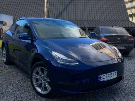 Синій Тесла Model Y, об'ємом двигуна 0 л та пробігом 25 тис. км за 25500 $, фото 1 на Automoto.ua