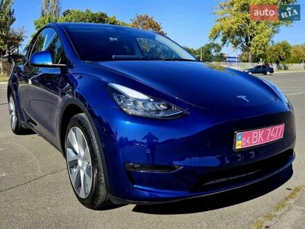Синій Тесла Model Y, об'ємом двигуна 0 л та пробігом 61 тис. км за 24500 $, фото 1 на Automoto.ua