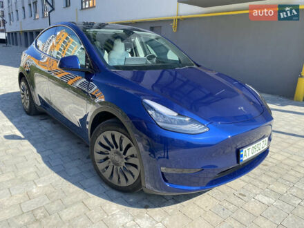 Синий Тесла Model Y, объемом двигателя 0 л и пробегом 38 тыс. км за 18800 $, фото 1 на Automoto.ua