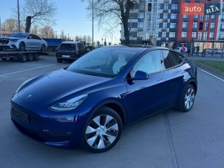 Синій Тесла Model Y, об'ємом двигуна 0 л та пробігом 49 тис. км за 18800 $, фото 1 на Automoto.ua