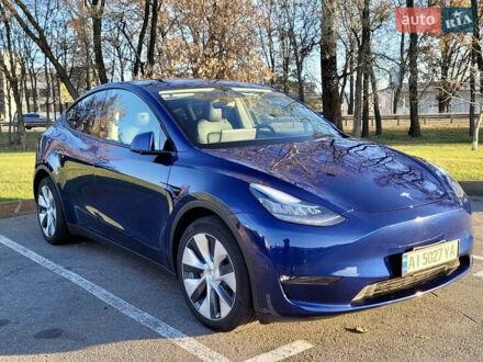 Тесла Model Y 2021 в Киеве на Automoto.ua Синий Тесла Model Y, объемом двигателя 0 л и пробегом 37 тыс. км за 34300 $, фото 1 на Automoto.ua