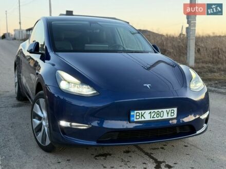 Синий Тесла Model Y, объемом двигателя 0 л и пробегом 100 тыс. км за 18999 $, фото 1 на Automoto.ua