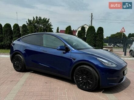 Синий Тесла Model Y, объемом двигателя 0 л и пробегом 76 тыс. км за 23500 $, фото 1 на Automoto.ua