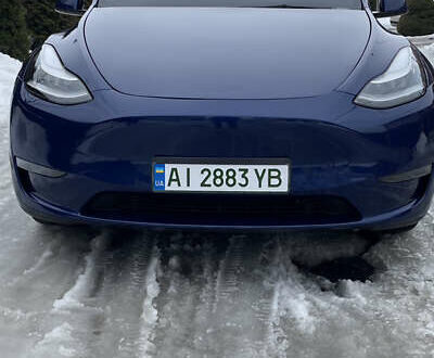 Синий Тесла Model Y, объемом двигателя 0 л и пробегом 87 тыс. км за 19500 $, фото 1 на Automoto.ua