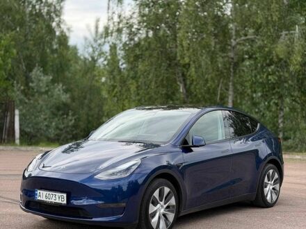 Синий Тесла Model Y, объемом двигателя 0 л и пробегом 66 тыс. км за 23000 $, фото 1 на Automoto.ua