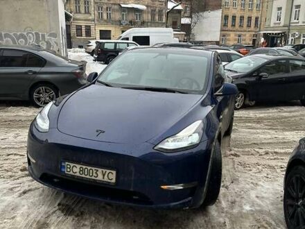 Синій Тесла Model Y, об'ємом двигуна 0 л та пробігом 96 тис. км за 23200 $, фото 1 на Automoto.ua