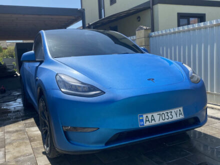 Синій Тесла Model Y, об'ємом двигуна 0 л та пробігом 70 тис. км за 34500 $, фото 1 на Automoto.ua