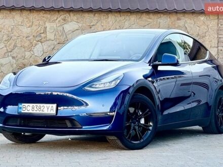 Синий Тесла Model Y, объемом двигателя 0 л и пробегом 68 тыс. км за 23900 $, фото 1 на Automoto.ua