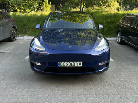 Тесла Model Y 2022 в Львове на Automoto.ua Синий Тесла Model Y, объемом двигателя 0 л и пробегом 24 тыс. км за 35500 $, фото 1 на Automoto.ua