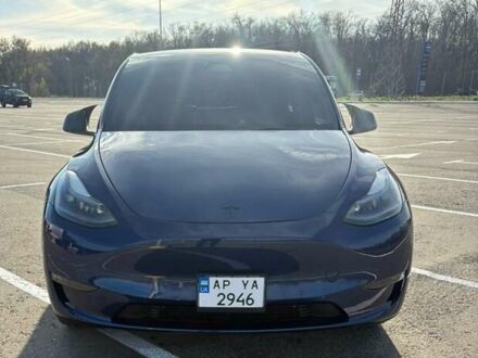 Синий Тесла Model Y, объемом двигателя 0 л и пробегом 76 тыс. км за 27000 $, фото 1 на Automoto.ua