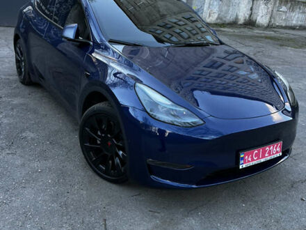 Синій Тесла Model Y, об'ємом двигуна 0 л та пробігом 76 тис. км за 23300 $, фото 1 на Automoto.ua