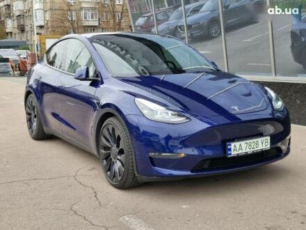 Тесла Model Y 2022 в Киеве на Automoto.ua Синий Тесла Model Y, объемом двигателя 0 л и пробегом 25 тыс. км за 31900 $, фото 1 на Automoto.ua