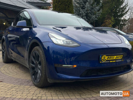 Тесла Model Y 2022 в Львове на Automoto.ua Синий Тесла Model Y, объемом двигателя 82 л и пробегом 17 тыс. км за 34600 $, фото 1 на Automoto.ua