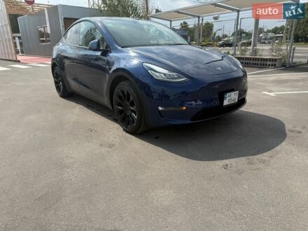 Синий Тесла Model Y, объемом двигателя 0 л и пробегом 120 тыс. км за 22999 $, фото 1 на Automoto.ua