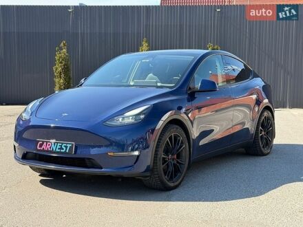 Синий Тесла Model Y, объемом двигателя 0 л и пробегом 110 тыс. км за 23400 $, фото 1 на Automoto.ua