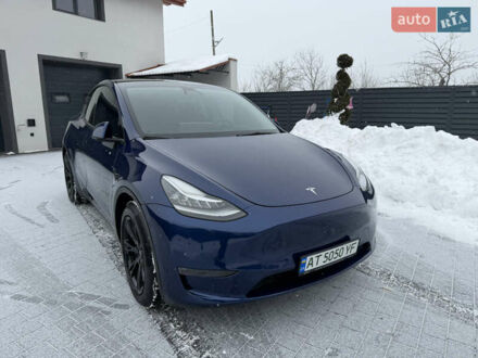 Синій Тесла Model Y, об'ємом двигуна 0 л та пробігом 22 тис. км за 25500 $, фото 1 на Automoto.ua