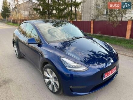 Синий Тесла Model Y, объемом двигателя 0 л и пробегом 44 тыс. км за 23790 $, фото 1 на Automoto.ua