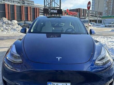 Синій Тесла Model Y, об'ємом двигуна 0 л та пробігом 49 тис. км за 39500 $, фото 1 на Automoto.ua