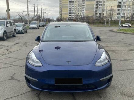 Синий Тесла Model Y, объемом двигателя 0 л и пробегом 87 тыс. км за 33000 $, фото 1 на Automoto.ua