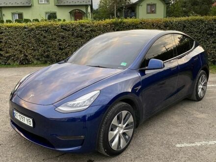 Синий Тесла Model Y, объемом двигателя 0 л и пробегом 78 тыс. км за 22800 $, фото 1 на Automoto.ua