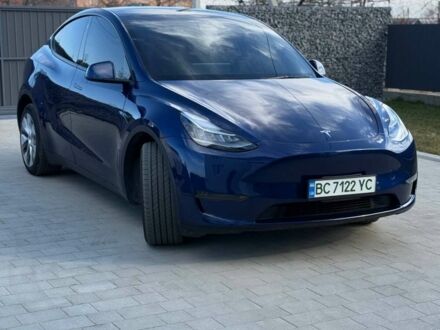 Синий Тесла Model Y, объемом двигателя 0 л и пробегом 80 тыс. км за 27000 $, фото 1 на Automoto.ua