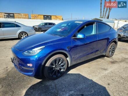 Синий Тесла Model Y, объемом двигателя 0 л и пробегом 51 тыс. км за 8300 $, фото 1 на Automoto.ua