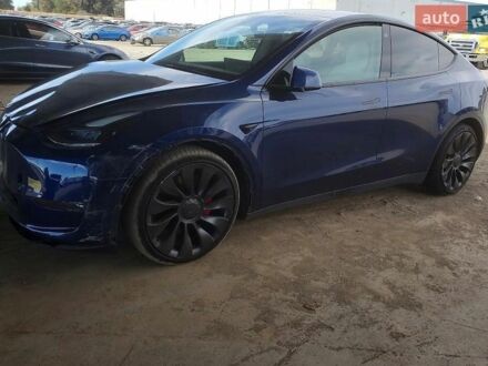 Синий Тесла Model Y, объемом двигателя 0 л и пробегом 78 тыс. км за 20000 $, фото 1 на Automoto.ua