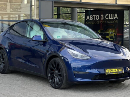 Тесла Model Y 2022 у Івано-Франківську на Automoto.ua Синій Тесла Model Y, об'ємом двигуна 81 л та пробігом 31 тис. км за 30500 $, фото 1 на Automoto.ua