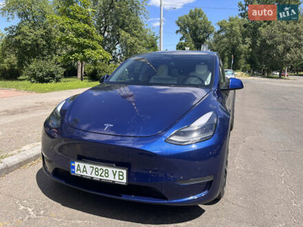 Тесла Model Y 2022 в Киеве на Automoto.ua Синий Тесла Model Y, объемом двигателя 0 л и пробегом 18 тыс. км за 31300 $, фото 1 на Automoto.ua