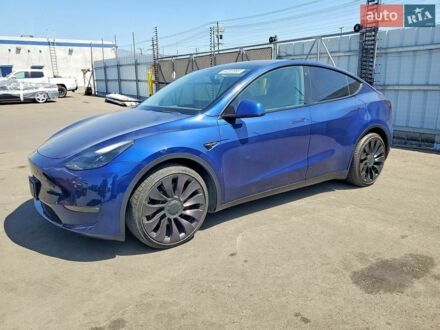 Синий Тесла Model Y, объемом двигателя 0 л и пробегом 30 тыс. км за 9500 $, фото 1 на Automoto.ua