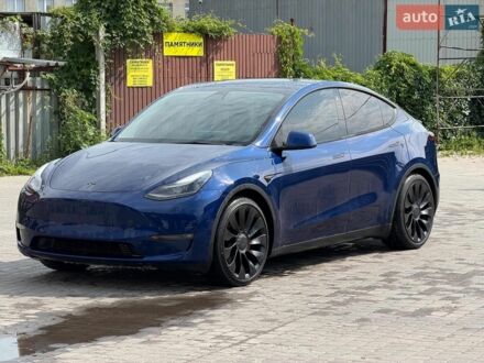 Синій Тесла Model Y, об'ємом двигуна 0 л та пробігом 91 тис. км за 22740 $, фото 1 на Automoto.ua