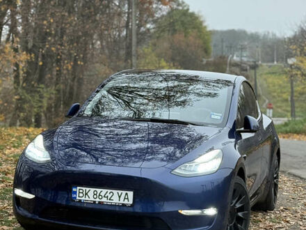 Синий Тесла Model Y, объемом двигателя 0 л и пробегом 133 тыс. км за 23900 $, фото 1 на Automoto.ua