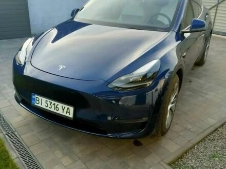 Синій Тесла Model Y, об'ємом двигуна 0 л та пробігом 69 тис. км за 28800 $, фото 1 на Automoto.ua